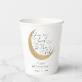 Zwei der Geburtstagspapiere des Mondes Pappbecher (Rückseite)