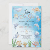 Zwei der Meere, Wasserfarbe unter dem Meer 2. Gebu Einladung (Vorderseite)