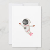 Zwei der Mond Pink Girl 2. Geburtstag Einladung (Rückseite)