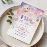 Zwei der Mond Welt rosa Mädchen 2. Geburtstag Einladung<br><div class="desc">Zwei der Moon Outer Raum rosa Mädchen 2. Geburtstag Einladung Matching Artikel zur Verfügung.</div>