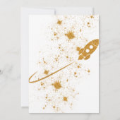 Zwei der Monde | 2. Geburtstagsgalaxie Einladung (Rückseite)