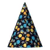 Zwei der Monde und die Sterne Astronaut zum Geburt Partyhütchen (Rückseite)