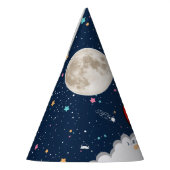 Zwei der Mondraketen zum 2. Geburtstag Partyhütchen (Links)