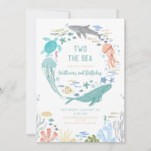 Zwei der Sea Boys 2. Geburtstag Einladung (Vorderseite)