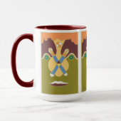 Zwei der Stäbe Tasse (Links)