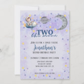 Zwei der Weltraumraketen des Mondes Boy zum zweite Einladung (Vorderseite)