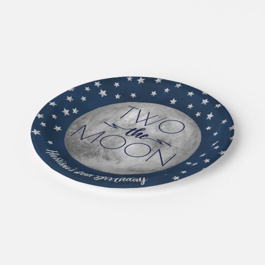 Zwei der zweitgrößten Papiertafeln der Welt Pappteller (Schrägansicht)