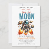 Zwei der zweitgrößten Weltraume des Mondes Einladung (Vorderseite)