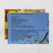 Zwei Desserts-Rezept-Karte Postkarte (Vorne/Hinten)