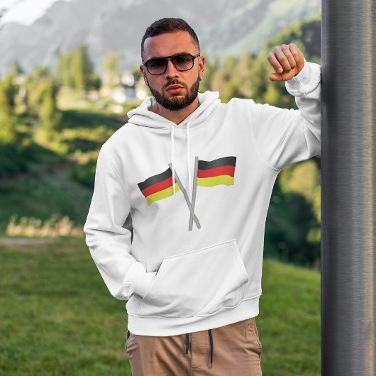 Zwei deutsche Flaggen Hoodie