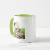 Zwei deutsche HirtenWelpen Tasse (Vorderseite Links)