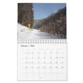Zwei die Seite, klein, 7" x11", weißer Kalender (Feb 2026)