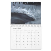 Zwei die Seite, klein, 7" x11", weißer Kalender (Jan 2026)