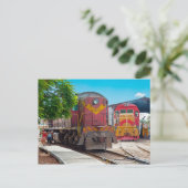 Zwei diesellocomotives postkarte (Stehend Vorderseite)