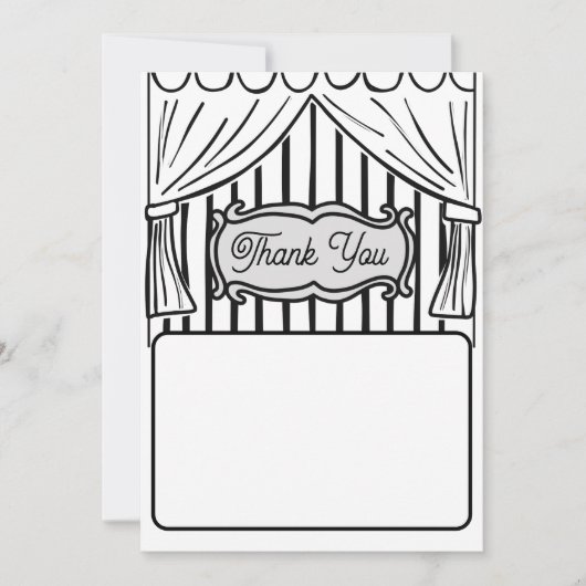 Zwei Dimensionen Comic Stil Vielen Dank Dankeskarte (Vorderseite)