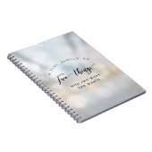 Zwei Dinge Notebook (80 Seiten B&W) Notizblock (Rechte Seite)