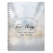 Zwei Dinge Notebook (80 Seiten B&W) Notizblock (Vorderseite)