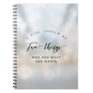 Zwei Dinge Notebook (80 Seiten B&W) Notizblock