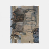 Zwei Donkeys (von Isaac Israels) Fleecedecke (Vorderseite)
