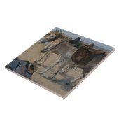 Zwei Donkeys (von Isaac Israels) Fliese (Seite)