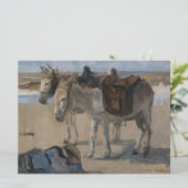 Zwei Donkeys (von Isaac Israels) Karte (Stehend Vorderseite)
