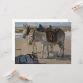 Zwei Donkeys (von Isaac Israels) Karte (Vorderseite/Rückseite Beispiel)