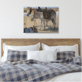 Zwei Donkeys (von Isaac Israels) Leinwanddruck (Insitu (Schlafzimmer))
