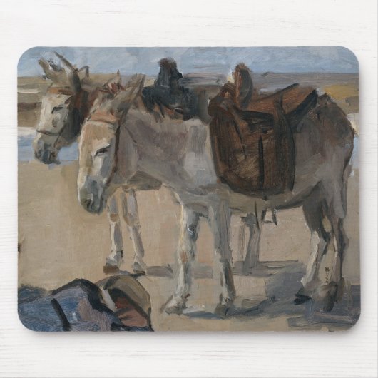 Zwei Donkeys (von Isaac Israels) Mousepad (Vorne)