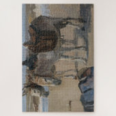 Zwei Donkeys (von Isaac Israels) Puzzle (Vertikal)