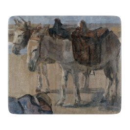 Zwei Donkeys (von Isaac Israels) Schneidebrett