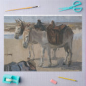 Zwei Donkeys (von Isaac Israels) Seidenpapier (Basteln)