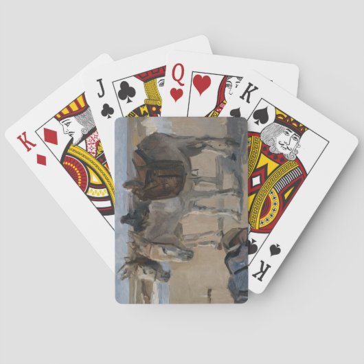 Zwei Donkeys (von Isaac Israels) Spielkarten (Rückseite)