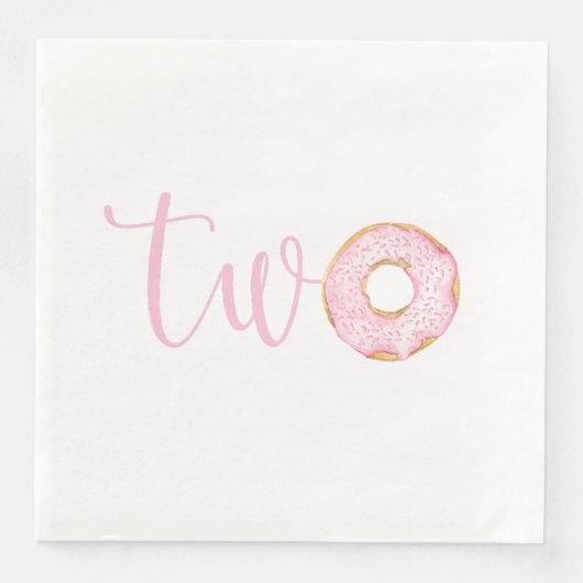 Zwei Donut Napkin drehen Serviette (Vorderseite)