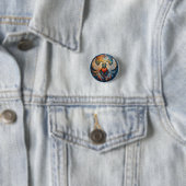 Zwei Doves Elegantes Glaskunstwerk Button (Beispiel)
