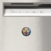 Zwei Doves Elegantes Glaskunstwerk Magnet (In Situ (Geschirrspüler))