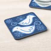 Zwei Doves Winter Blue Untersetzer (Set von 6 Jahr (Linke Seite)