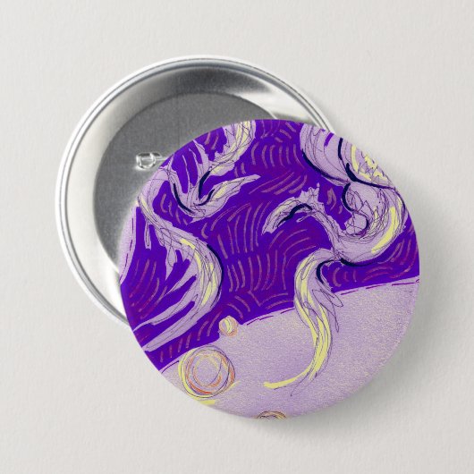 Zwei Drachen, drei Sonnen Button (Vorne & Hinten)