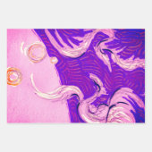 Zwei Drachen, drei Sonnen Geschenkpapier Set (Vorderseite)