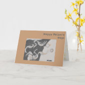 Zwei Drachen, drei Sonnen Karte (Gelbe Blume)