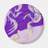 Zwei Drachen, drei Sonnen Magnet (Vorne)