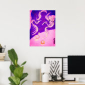 Zwei Drachen, drei Sonnen Poster (Heimbüro)