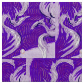 Zwei Drachen, drei Sonnen Stoff (Nahaufnahme)