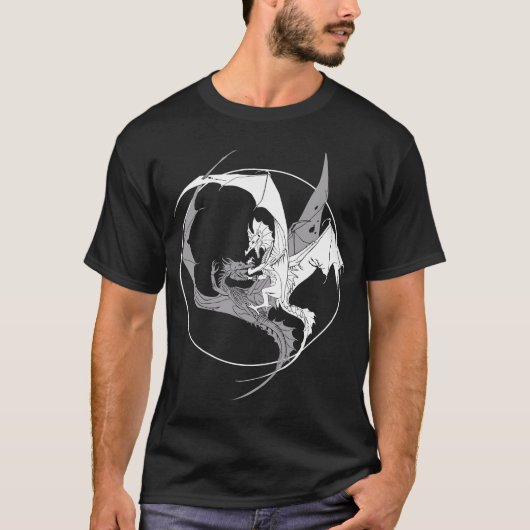 zwei Drachen T-Shirt (Vorderseite)