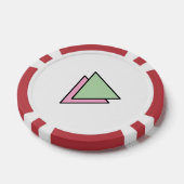 Zwei Dreieck-Kette Pokerchips (Einzeln)