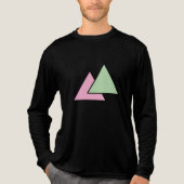 Zwei Dreieck-Kette Tri-Blend Shirt (Vorderseite)