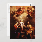 Zwei Dreifaltigkeiten - die Heilige Familie - Muri Postkarte (Vorne/Hinten)