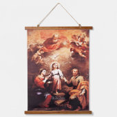 Zwei Dreifaltigkeiten Wandteppich Mit Holzrahmen (Vorderseite)
