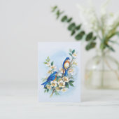 Zwei Drosseln Visitenkarte (Stehend Vorderseite)