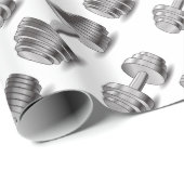 Zwei Dumbbells Geschenkpapier (Rolleneckpunkt)