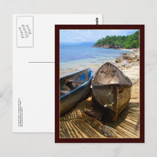 Zwei durch den Schatten Postkarte (Vorne/Hinten)